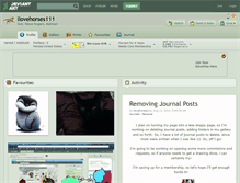 Tablet Screenshot of ilovehorses111.deviantart.com
