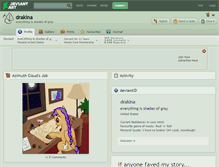 Tablet Screenshot of drakina.deviantart.com