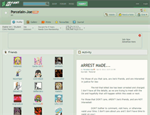 Tablet Screenshot of porcelain-joe.deviantart.com