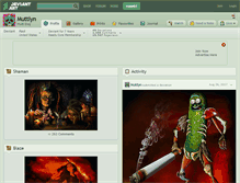 Tablet Screenshot of muttlyn.deviantart.com