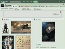 Tablet Screenshot of eternuus.deviantart.com