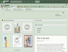 Tablet Screenshot of juvmc.deviantart.com