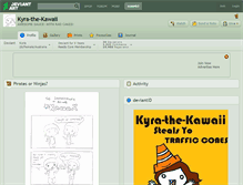 Tablet Screenshot of kyra-the-kawaii.deviantart.com
