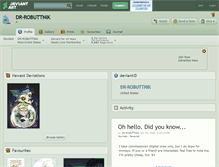 Tablet Screenshot of dr-robuttnik.deviantart.com