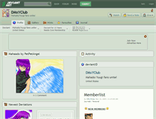 Tablet Screenshot of dmxyclub.deviantart.com