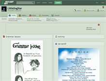 Tablet Screenshot of littledogstar.deviantart.com