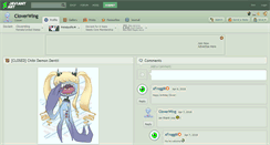 Desktop Screenshot of cloverwing.deviantart.com