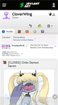 Mobile Screenshot of cloverwing.deviantart.com