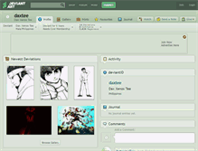 Tablet Screenshot of daxtee.deviantart.com