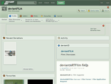 Tablet Screenshot of deviantfilm.deviantart.com