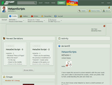 Tablet Screenshot of hetaoniscripts.deviantart.com