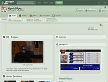 Tablet Screenshot of kiyoshi-ryuu.deviantart.com