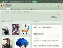 Tablet Screenshot of mystitches.deviantart.com