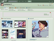 Tablet Screenshot of coyoteclaw11.deviantart.com