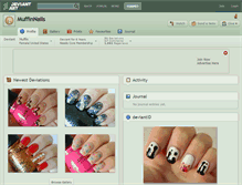 Tablet Screenshot of muffinnails.deviantart.com