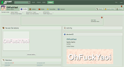 Desktop Screenshot of ohfuckyaoi.deviantart.com