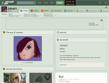 Tablet Screenshot of edina91.deviantart.com