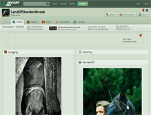 Tablet Screenshot of landofstandardbreds.deviantart.com