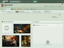 Tablet Screenshot of jasoncorrea.deviantart.com