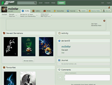 Tablet Screenshot of mcdollar.deviantart.com