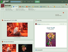 Tablet Screenshot of benj-gos.deviantart.com