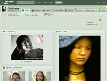 Tablet Screenshot of daintiness.deviantart.com