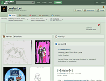 Tablet Screenshot of lenaleexlavi.deviantart.com