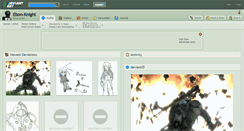 Desktop Screenshot of ebon-knight.deviantart.com