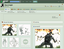 Tablet Screenshot of ebon-knight.deviantart.com