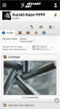 Mobile Screenshot of kuroki-kaze-9999.deviantart.com