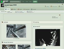 Tablet Screenshot of kuroki-kaze-9999.deviantart.com