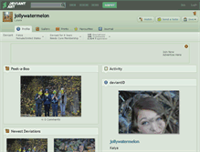 Tablet Screenshot of jollywatermelon.deviantart.com