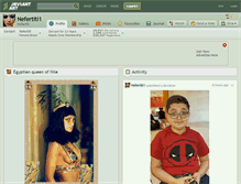 Tablet Screenshot of nefertiti1.deviantart.com