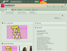 Tablet Screenshot of heartpeach10.deviantart.com