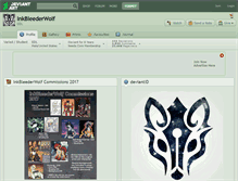 Tablet Screenshot of inkbleederwolf.deviantart.com