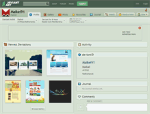 Tablet Screenshot of maikel91.deviantart.com