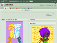 Tablet Screenshot of crystalthunder.deviantart.com