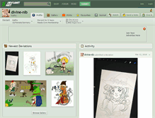 Tablet Screenshot of divine-nib.deviantart.com
