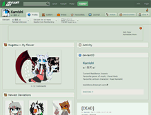 Tablet Screenshot of kamishi.deviantart.com