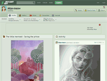 Tablet Screenshot of mize-meow.deviantart.com