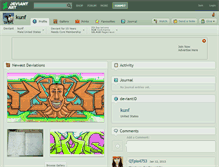 Tablet Screenshot of kunf.deviantart.com