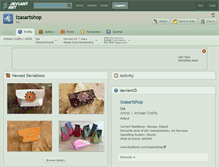 Tablet Screenshot of izasartshop.deviantart.com
