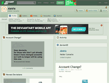 Tablet Screenshot of aletrix.deviantart.com