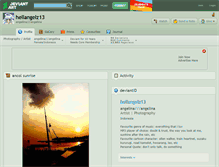 Tablet Screenshot of hellangelz13.deviantart.com
