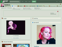 Tablet Screenshot of fendove.deviantart.com