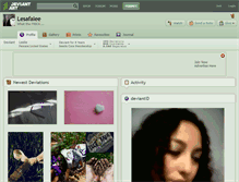 Tablet Screenshot of lesafalee.deviantart.com