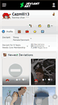 Mobile Screenshot of cazmill13.deviantart.com