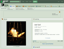 Tablet Screenshot of klrsty.deviantart.com