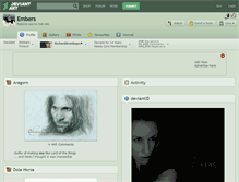 Tablet Screenshot of embers.deviantart.com
