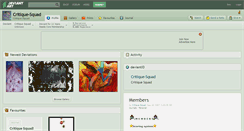 Desktop Screenshot of critique-squad.deviantart.com